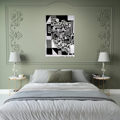 UNTITLED 1978 - Keith Haring Brushed Aluminum Print - 70x100 cm / 28x40 inches | Keith Haring Aluminum Print | Keith Haring Prints