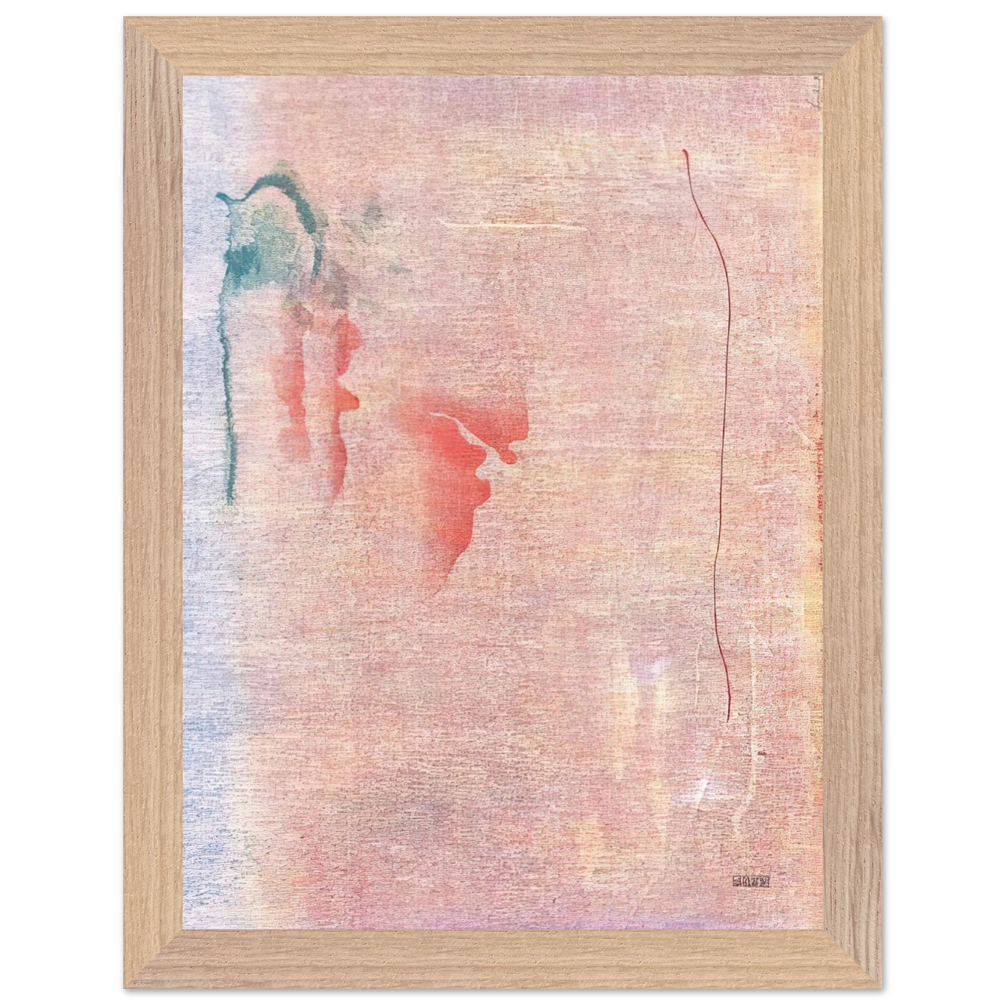 Helen Frankenthaler - Cedar Hill - 1983 Wall art - 27x35 cm / 11x14 inches - Premium Wooden Framed Poster With Fine Art Paper-canvas - Wood frame