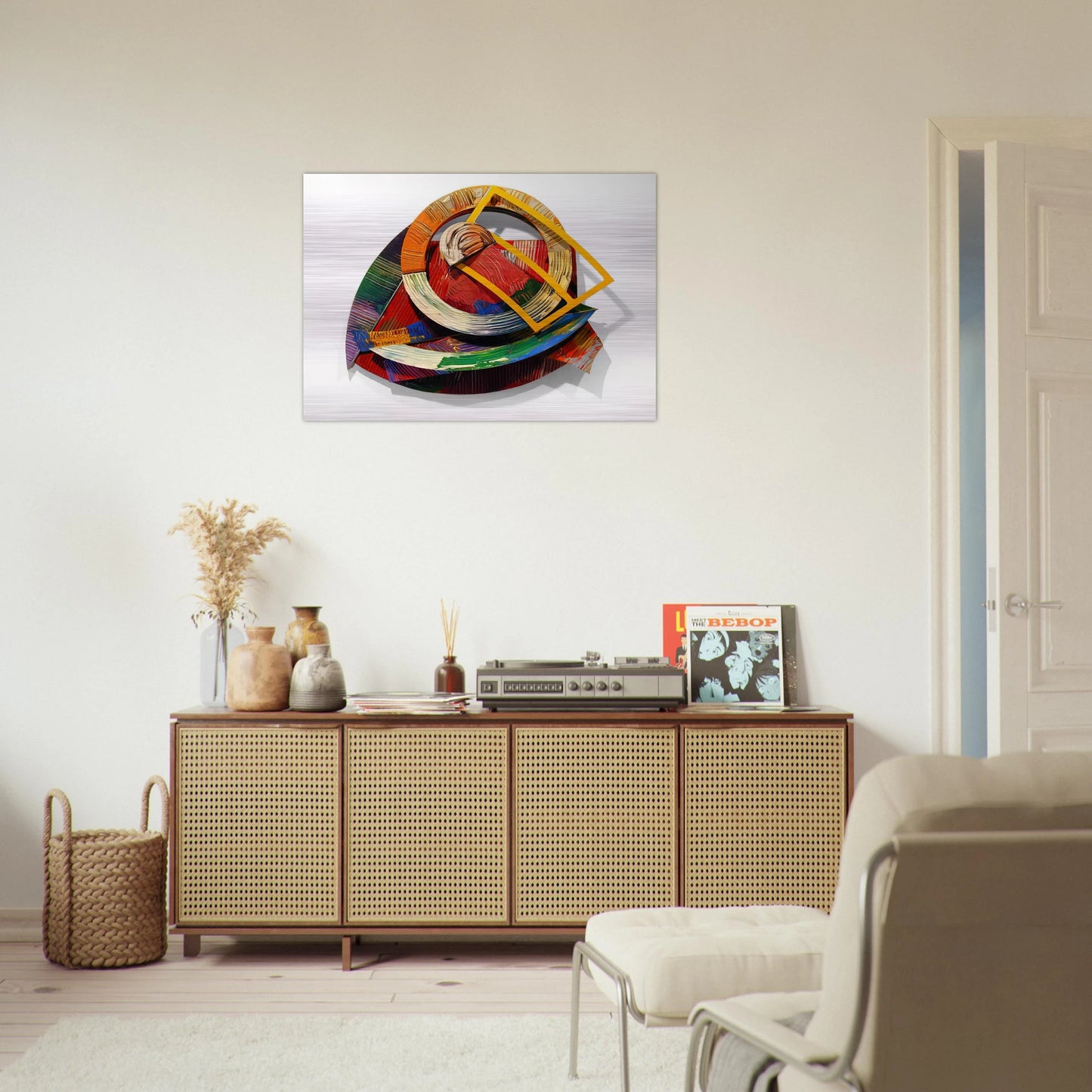Chehaw - Sam Gilliam Brushed Aluminum Print - 70x100 cm / 28x40 inches | Sam Gilliam Aluminum Print | Sam Gilliam Prints