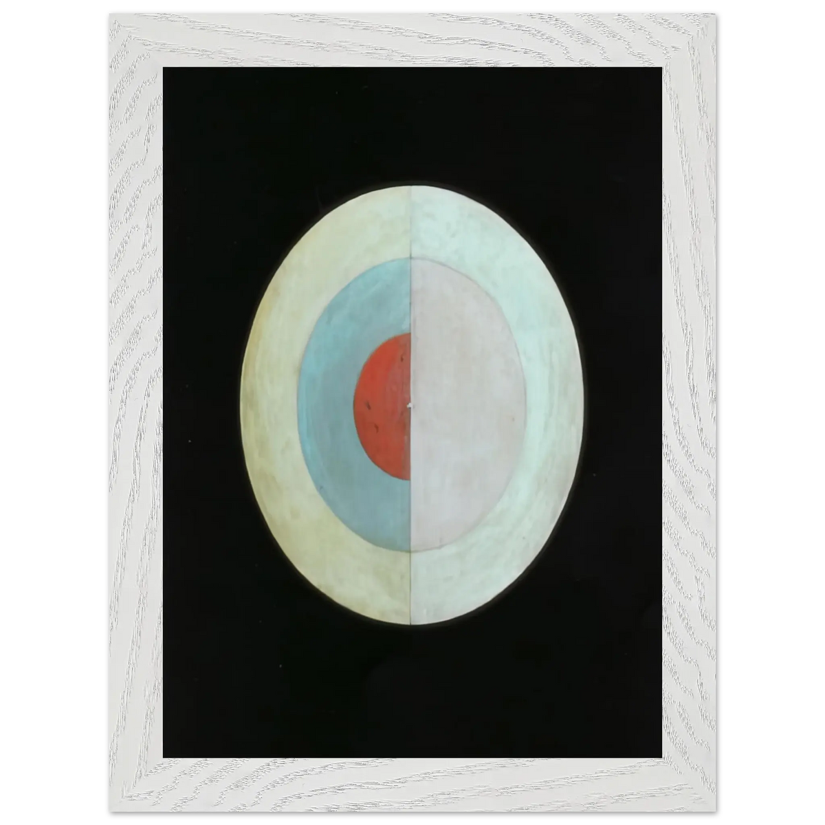 Hilma af Klint - THE SWAN NO 16 1915 Wall art - 28x43  cm / XL (11x17 Inches) - Premium Wooden Framed Poster With Fine Art Paper - Wood frame