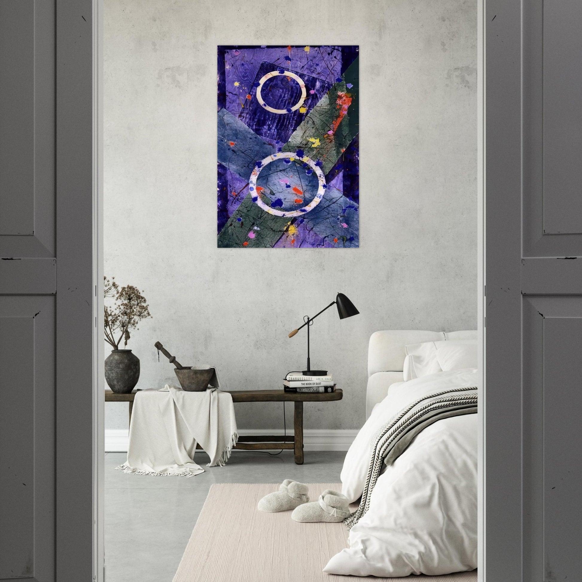 Decent - Sam Francis Brushed Aluminum Print - 70x100 cm / 28x40 inches | Sam Francis Aluminum Print | Sam Francis Prints