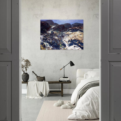Glacier Streams - John Singer Sargent Brushed Aluminum Print - 70x100 cm / 28x40 inches | John Singer Sargent Aluminum Print | John Singer Sargent Prints