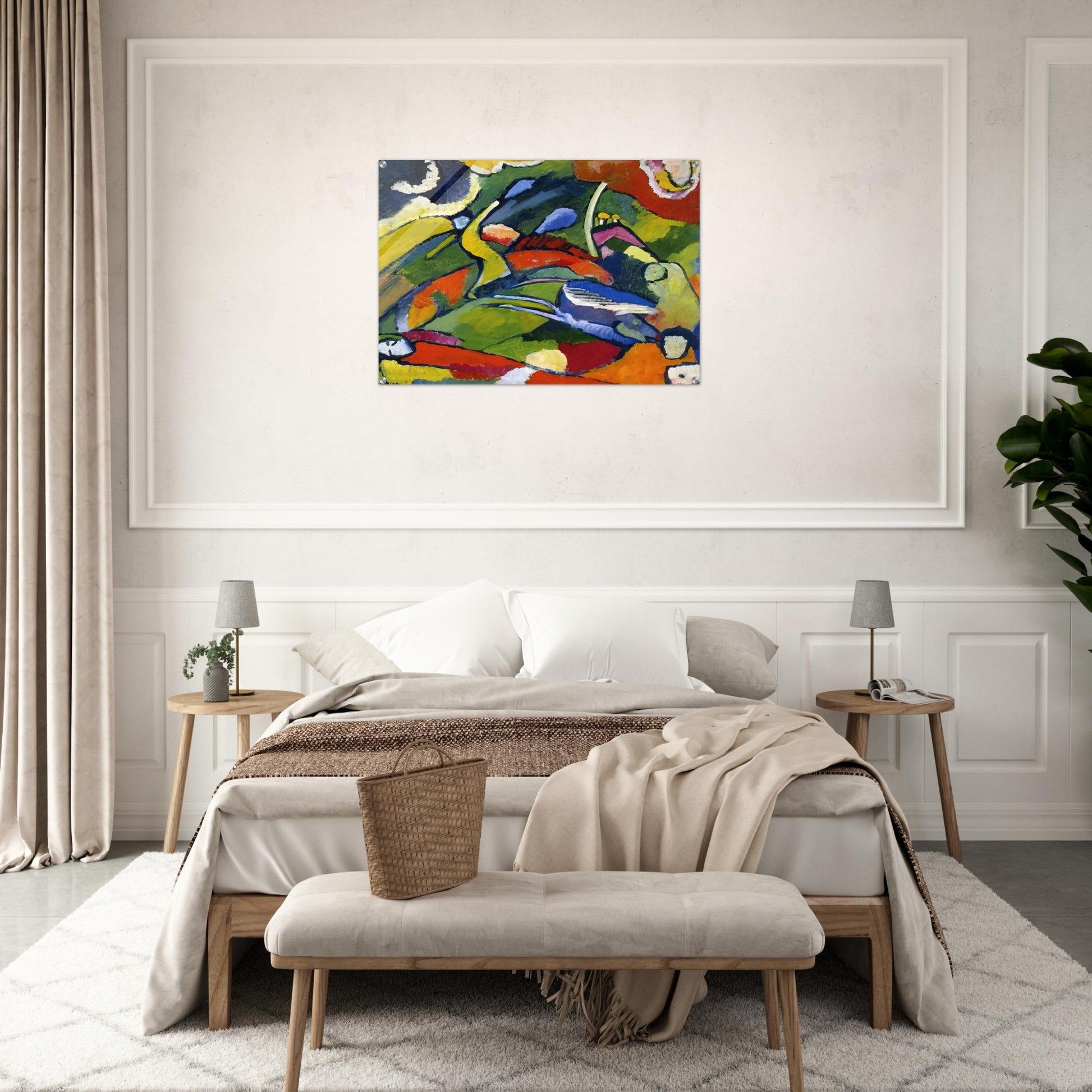 TWO RIDERS AND RECLINING FIGURE - Wassily Kandinsky Acrylic Print - 70x100 cm / 28x40″ inches | Wassily Kandinsky Wall Art | Wassily Kandinsky Prints