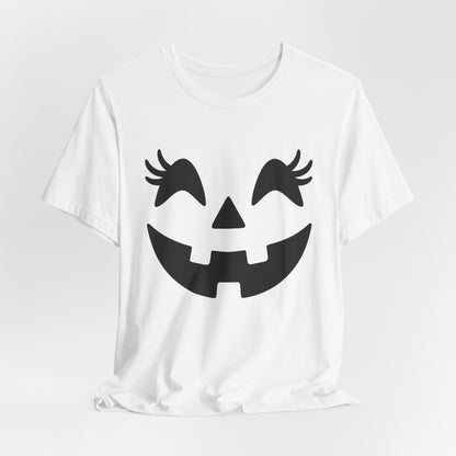 Masque de citrouille Jack O'Lantern Cils Halloween Femmes Filles T-Shirt