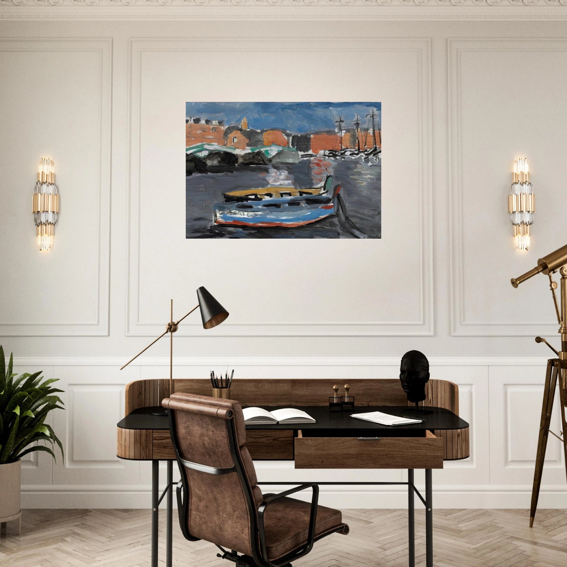 PORT DE MARSEILLE 1917 - Henri Matisse Brushed Aluminum Print - 70x100 cm / 28x40 inches | Henri Matisse Aluminum Print | Henri Matisse Prints
