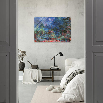The House at Giverny Viewed from the Rose Garden - claude monet Acrylic Print - 70x100 cm / 28x40″ inches