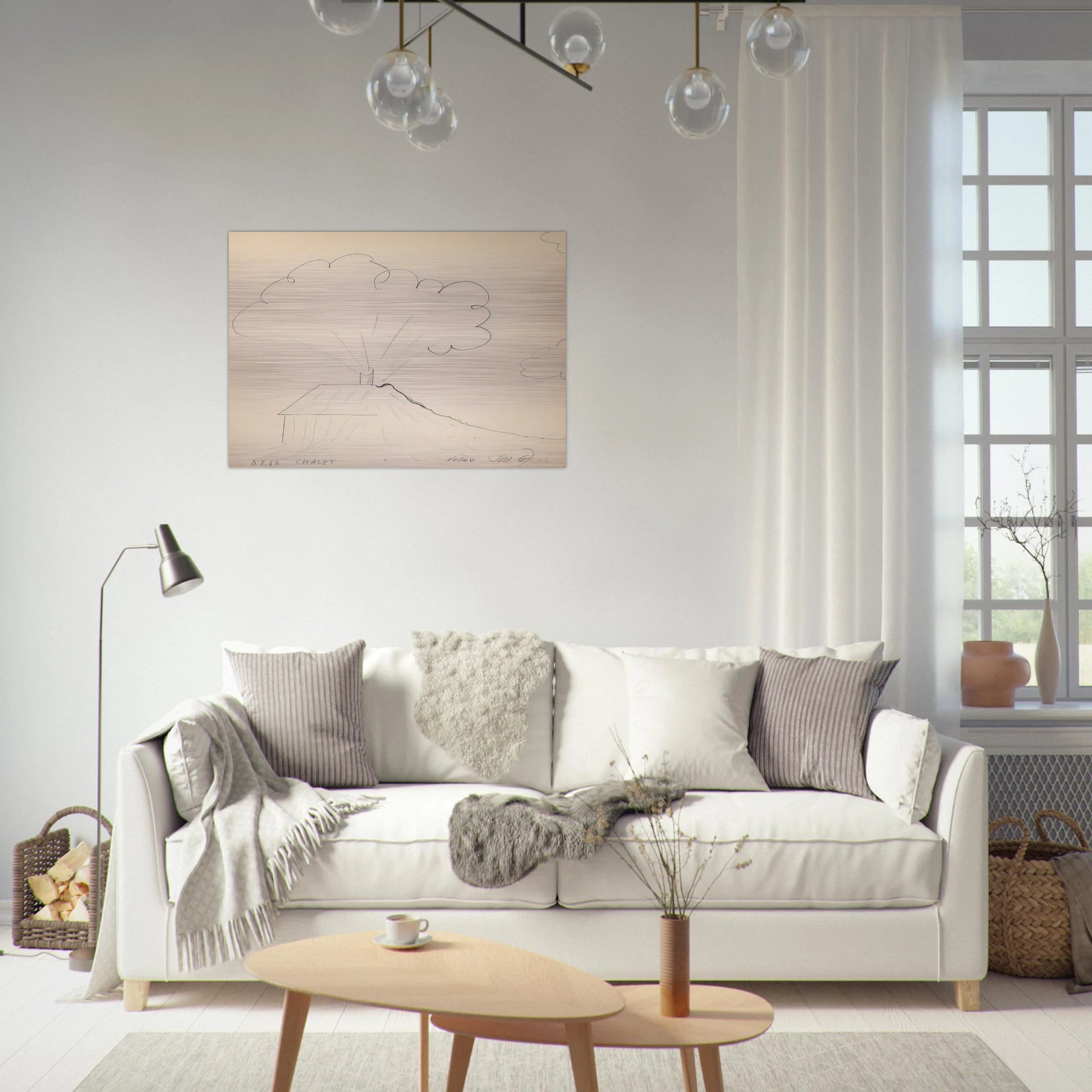 Chateau Vesuv - 1967 - Dieter Roth Brushed Aluminum Print - 70x100 cm / 28x40 inches | Dieter Roth Aluminum Print | Dieter Roth Prints