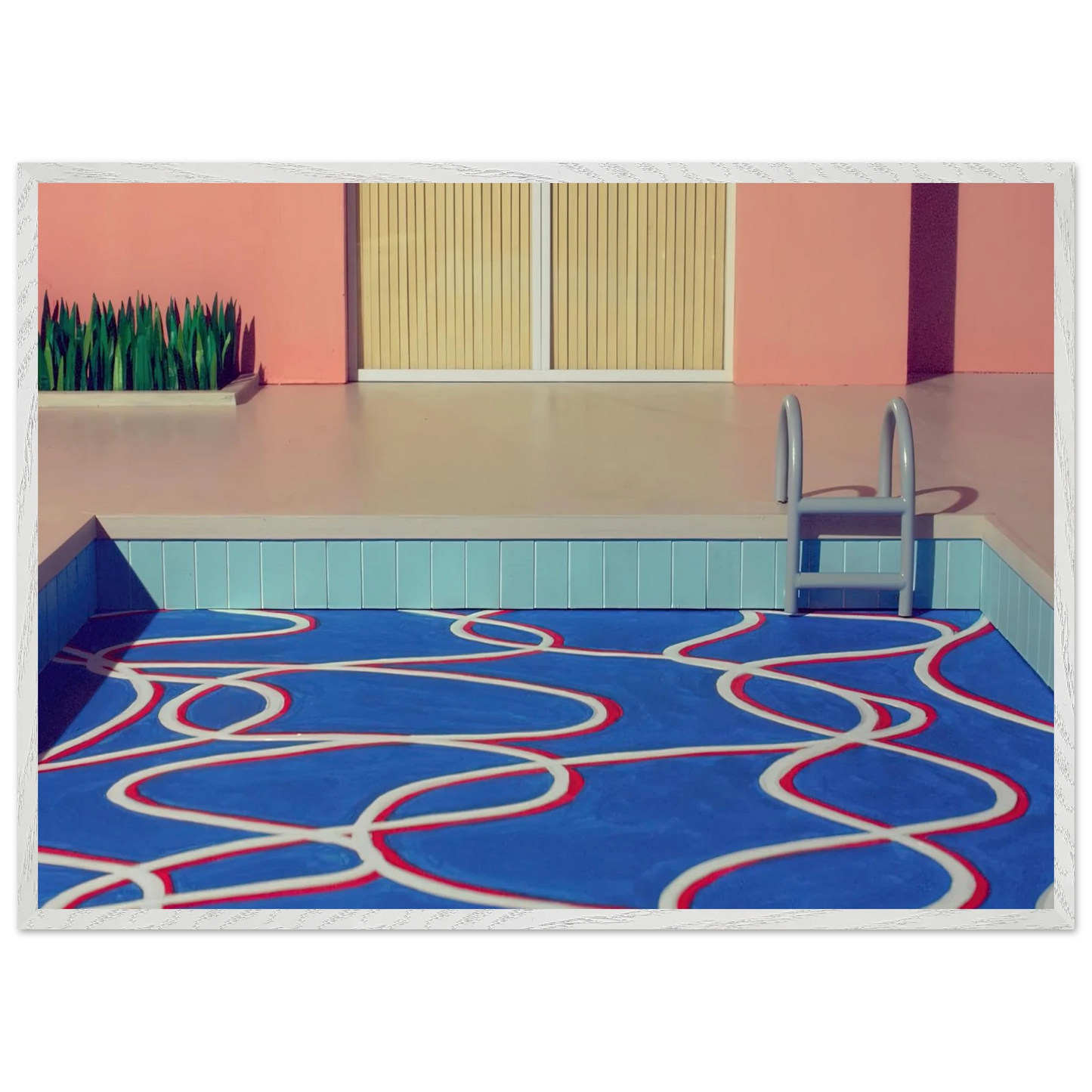 David Hockney - David Hockney Wall art - 50x70 cm / 20x28 inches - Premium Wooden Framed Poster With Fine Art Paper-canvas - Black frame