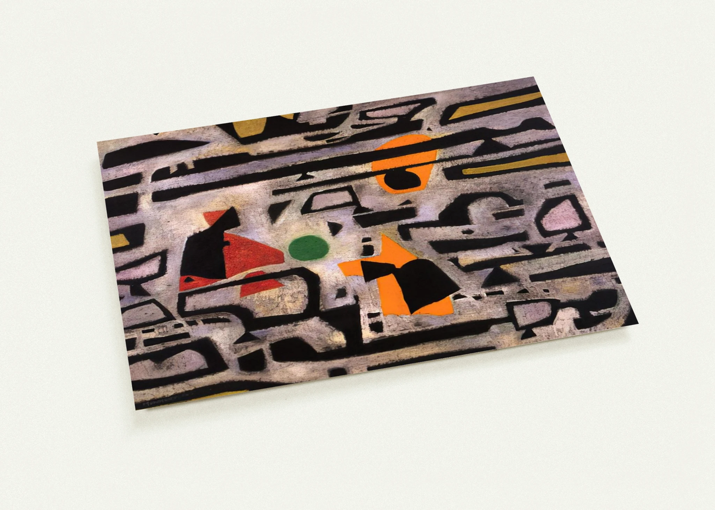 Hiver - 1950 By Alfred Manessier Pack of 10 Post Cards | Alfred Manessier Post Cards | A6 (10.5 x 14.8 cm) - 4.1 x 5.8 inches