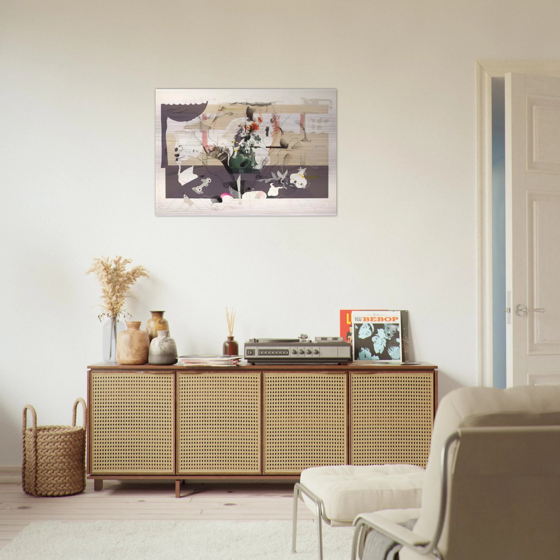 Seminar in collaboration with Richard Hamilton - 1971 - Dieter Roth Brushed Aluminum Print - 70x100 cm / 28x40 inches | Dieter Roth Aluminum Print | Dieter Roth Prints