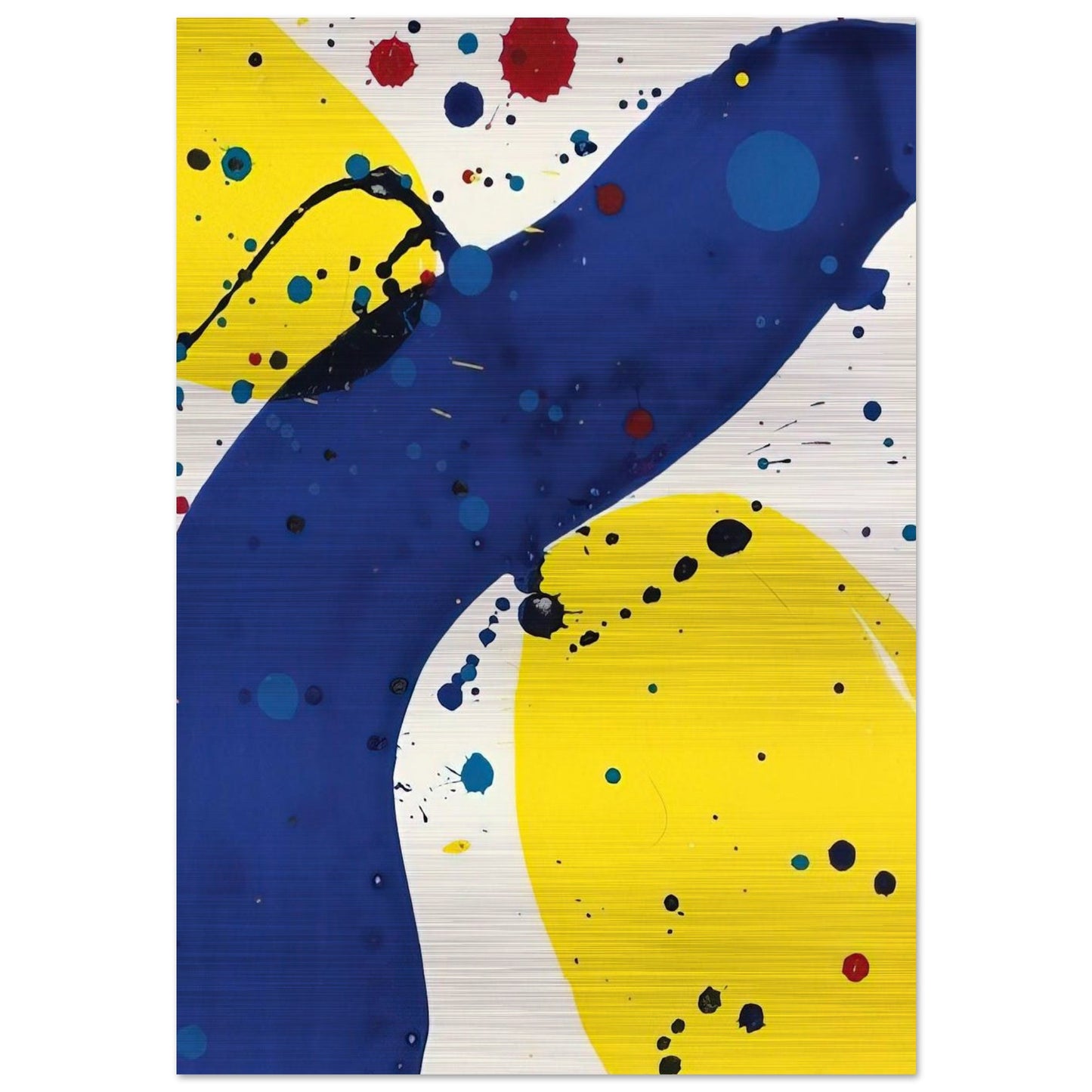 Untitled  from Pasadena Box  - Sam Francis Brushed Aluminum Print - 70x100 cm / 28x40 inches | Sam Francis Aluminum Print | Sam Francis Prints
