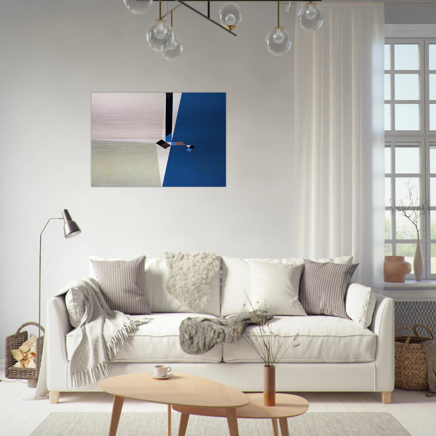 Desde un sector - 1953 - Tomas Maldonado Brushed Aluminum Print - 70x100 cm / 28x40 inches | Tomas Maldonado Aluminum Print | Tomas Maldonado Prints