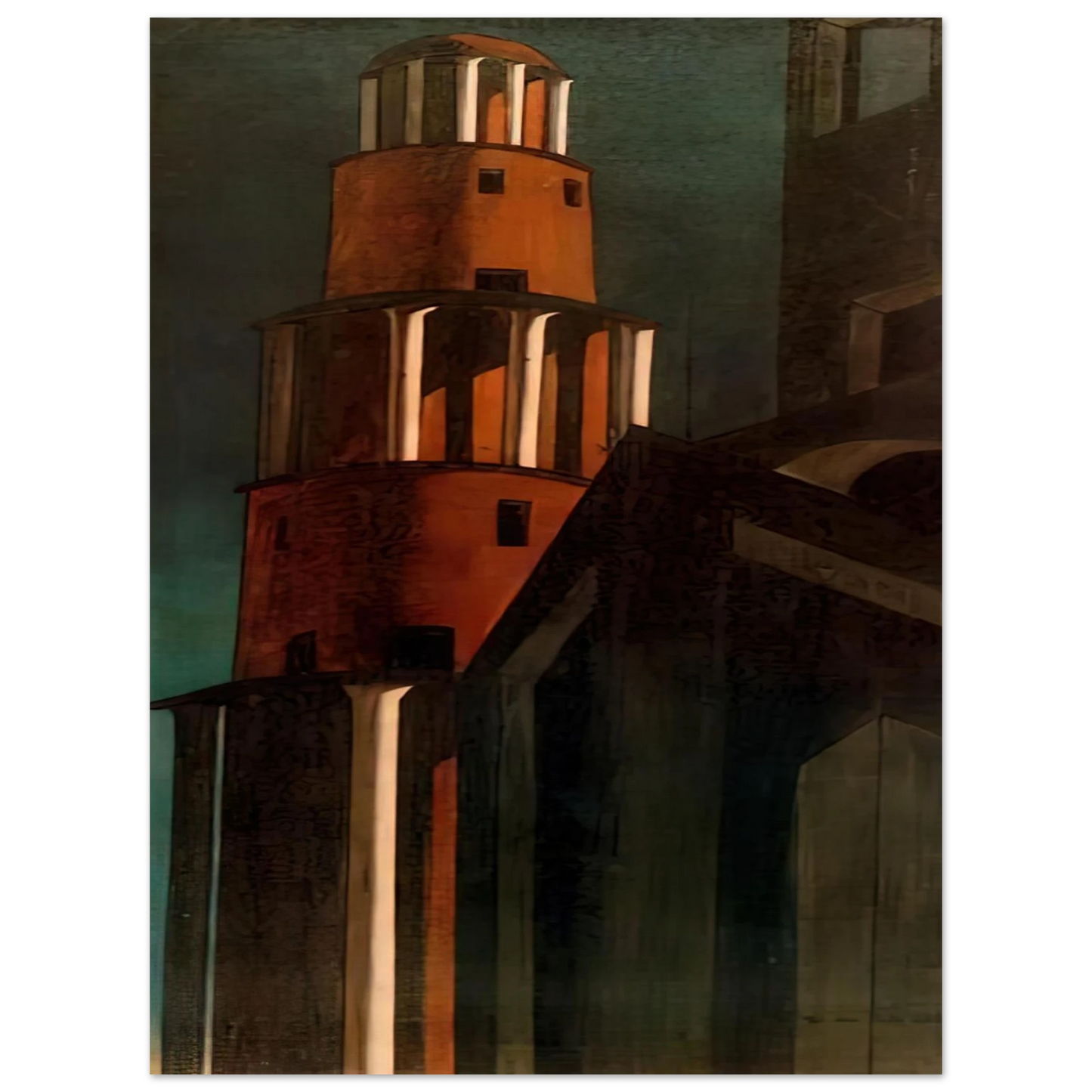 Giorgio de Chirico - THE TOWER  75x100 cm / 30x40inches Fine Art Poster