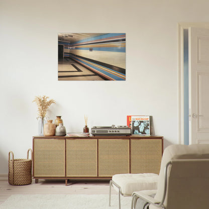 ROYAL LIVERPOOL HOSPITAL INSTALLATION 1983 - Bridget Riley Brushed Aluminum Print - 70x100 cm / 28x40 inches | Bridget Riley Aluminum Print | Bridget Riley Prints