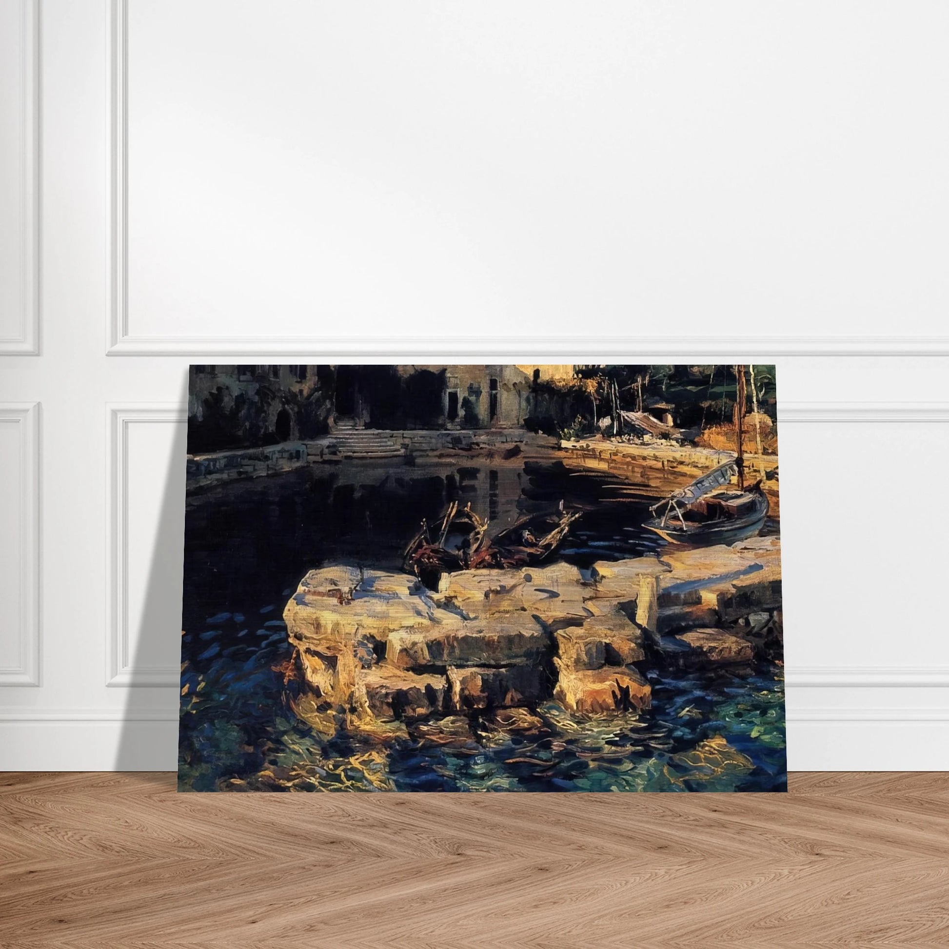 San Vigilio, Lake Garda - John Singer Sargent Brushed Aluminum Print - 70x100 cm / 28x40 inches | John Singer Sargent Aluminum Print | John Singer Sargent Prints