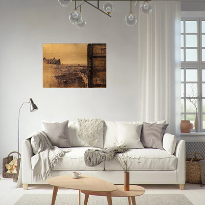 View from the Apartment in the Rue Lepic - Vincent van Gogh Brushed Aluminum Print - 70x100 cm / 28x40 inches | Vincent van Gogh Aluminum Print | Vincent van Gogh Prints