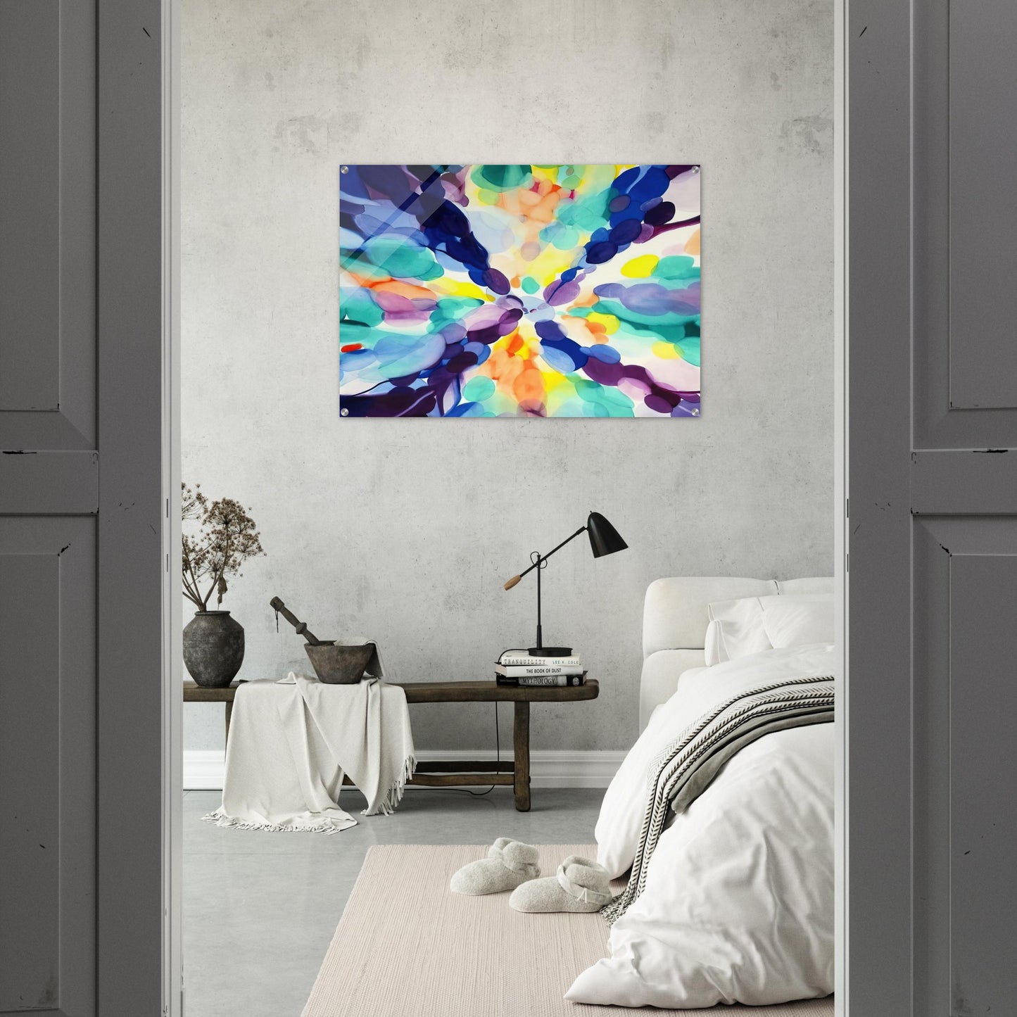 Lavender High - Alice Baber Acrylic Print - 70x100 cm / 28x40″ inches
