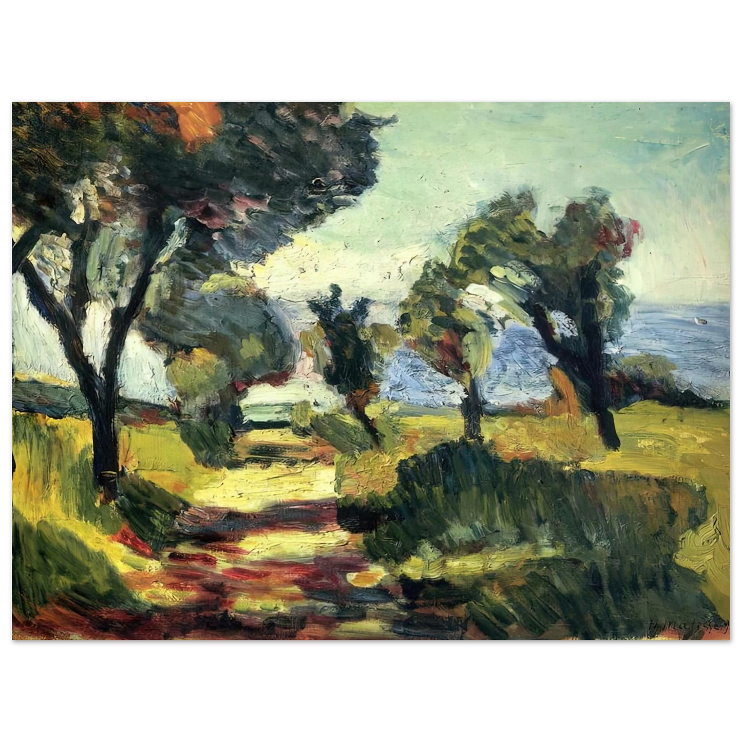 Henri Matisse - OLIVE TREES 1898  75x100 cm / 30x40inches Fine Art Poster