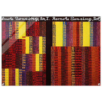 Remote Sensing, Per I  II - 1979 - Alfred Jensen Acrylic Print - 70x100 cm / 28x40″ inches | Alfred Jensen Wall Art | Alfred Jensen Prints