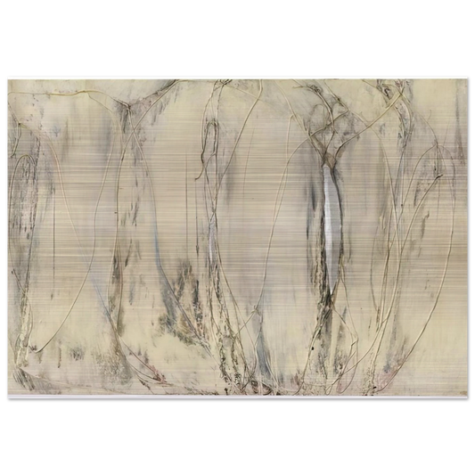 Composition - 1958 - Enrico Castellani Brushed Aluminum Print - 70x100 cm / 28x40 inches | Enrico Castellani Aluminum Print | Enrico Castellani Prints