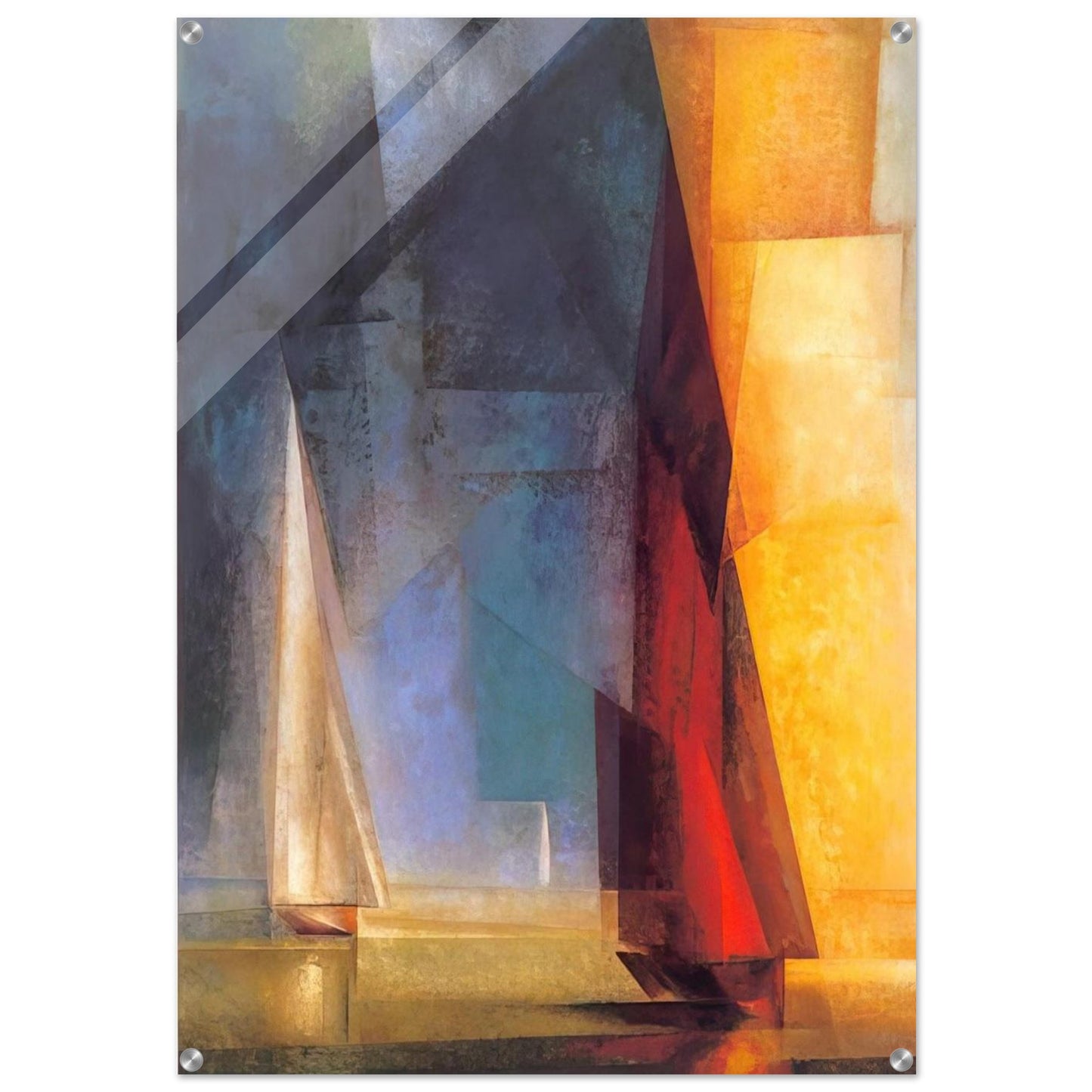 STILLER TAG AM MEER III 1929 - Lyonel Feininger Acrylic Print - 70x100 cm / 28x40″ inches