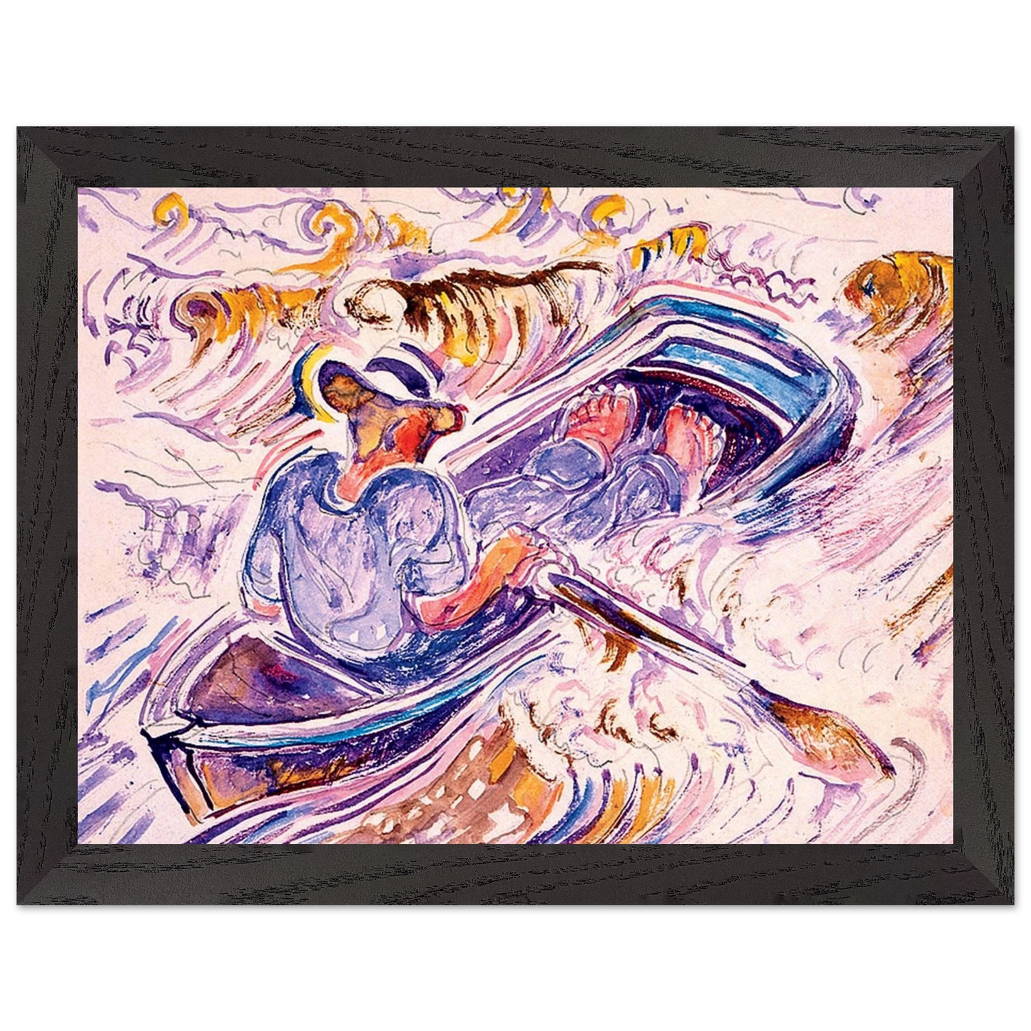 Walter Inglis Anderson - Walter Anderson Wall art - A3 (29.7 x 42  cm) - Premium Wooden Framed Poster With Fine Art Paper-canvas - Black frame