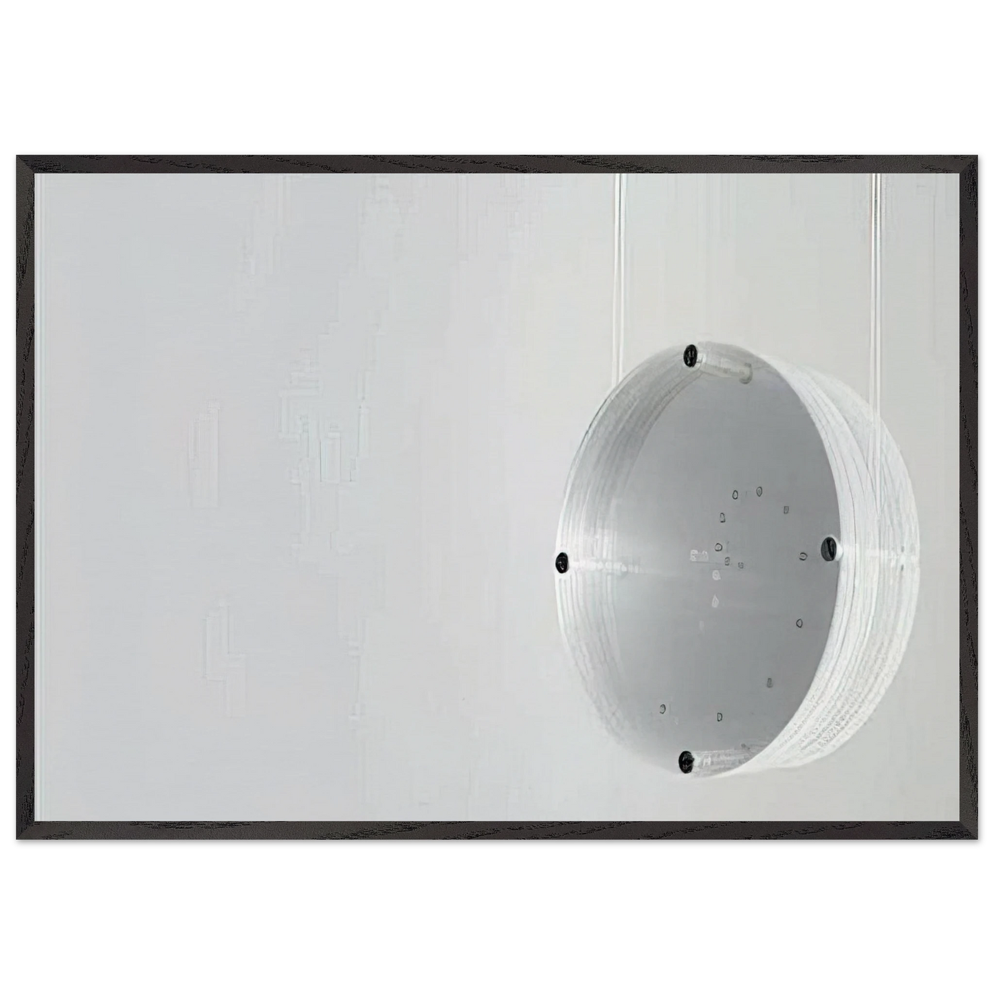 Disco Zero - 1971 - Mira Schendel 70x100 cm / 28x40 inches Framed Art Print – Black Wooden Frame