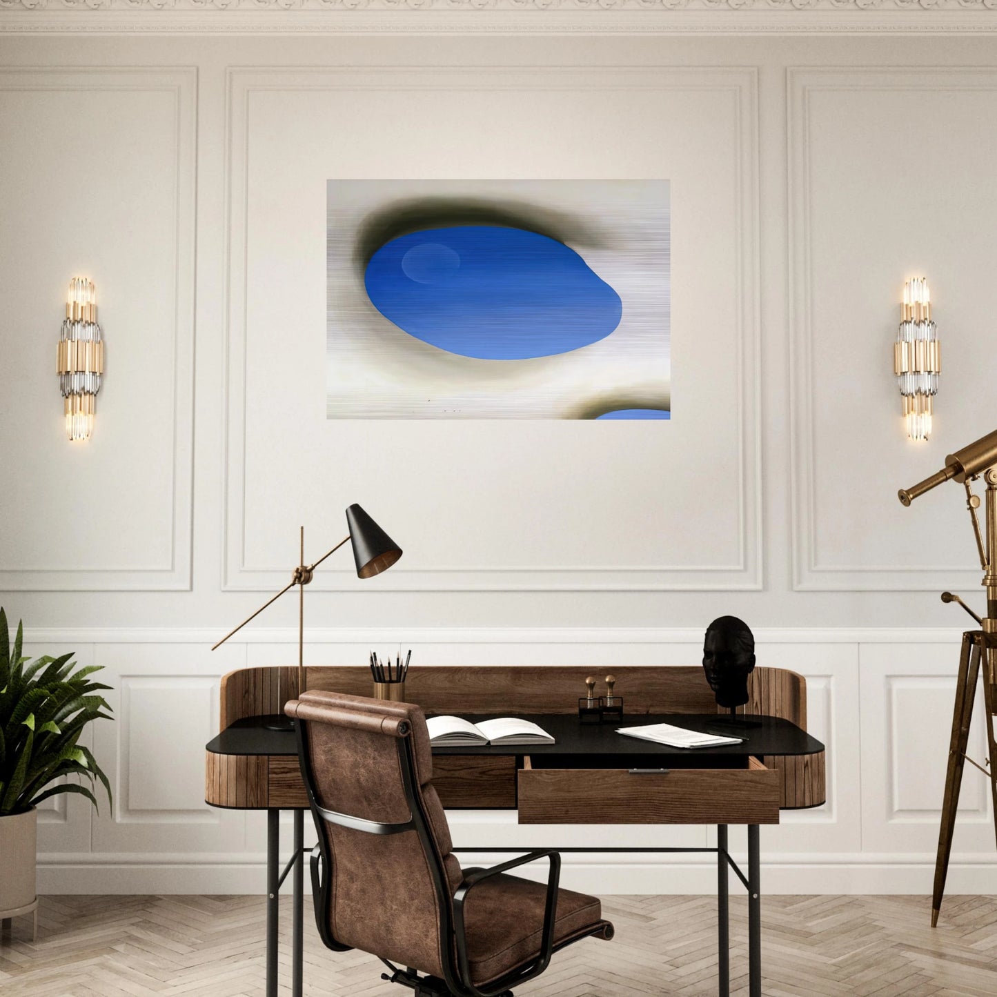 Pelvis IV - Georgia O'Keeffe Brushed Aluminum Print - 70x100 cm / 28x40 inches | Georgia O'Keeffe Aluminum Print | Georgia O'Keeffe Prints