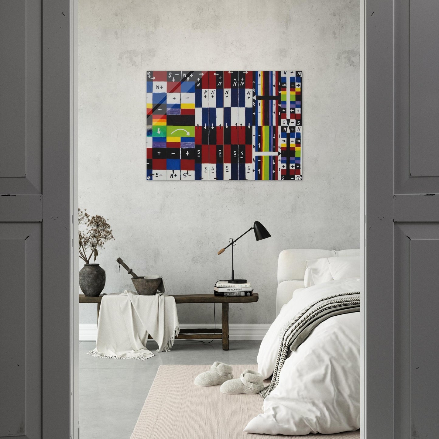 A World in Itself - 1961 - Alfred Jensen Acrylic Print - 70x100 cm / 28x40″ inches