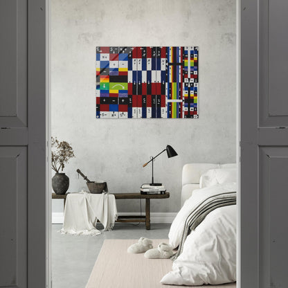 A World in Itself - 1961 - Alfred Jensen Acrylic Print - 70x100 cm / 28x40″ inches