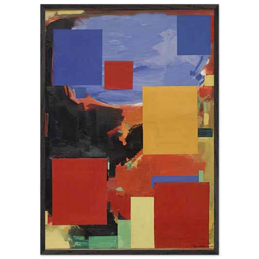 Goliath - Hans Hofmann 70x100 cm / 28x40 inches Framed Art Print – Black Wooden Frame
