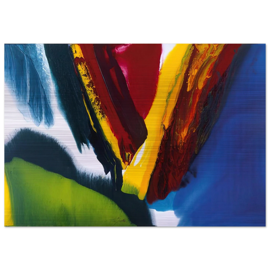 Phenomena Intervening Mantle - 2006 - Paul Jenkins Brushed Aluminum Print - 70x100 cm / 28x40 inches | Paul Jenkins Aluminum Print | Paul Jenkins Prints