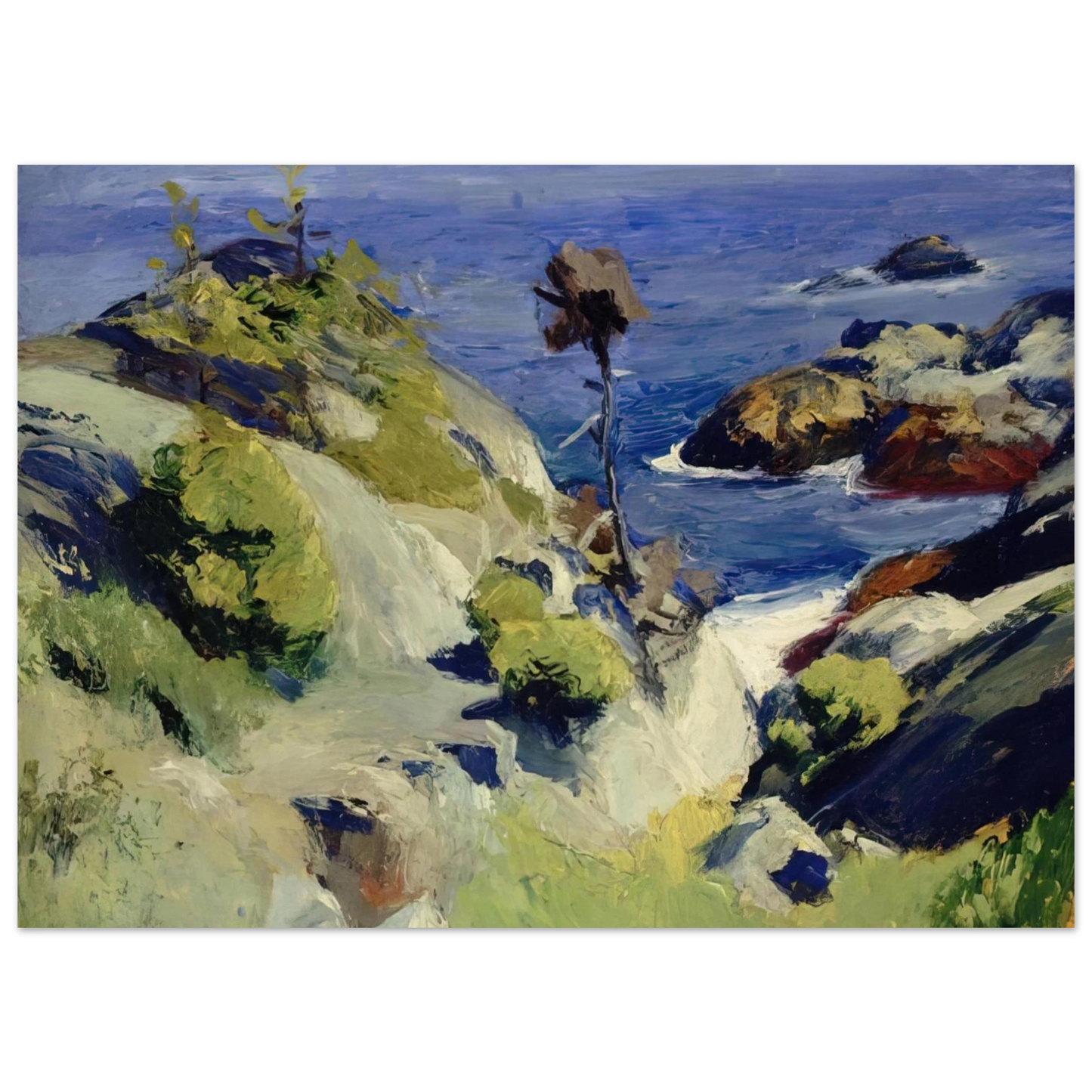 Edward Hopper - Monhegan Landscape Fine Art Poster
