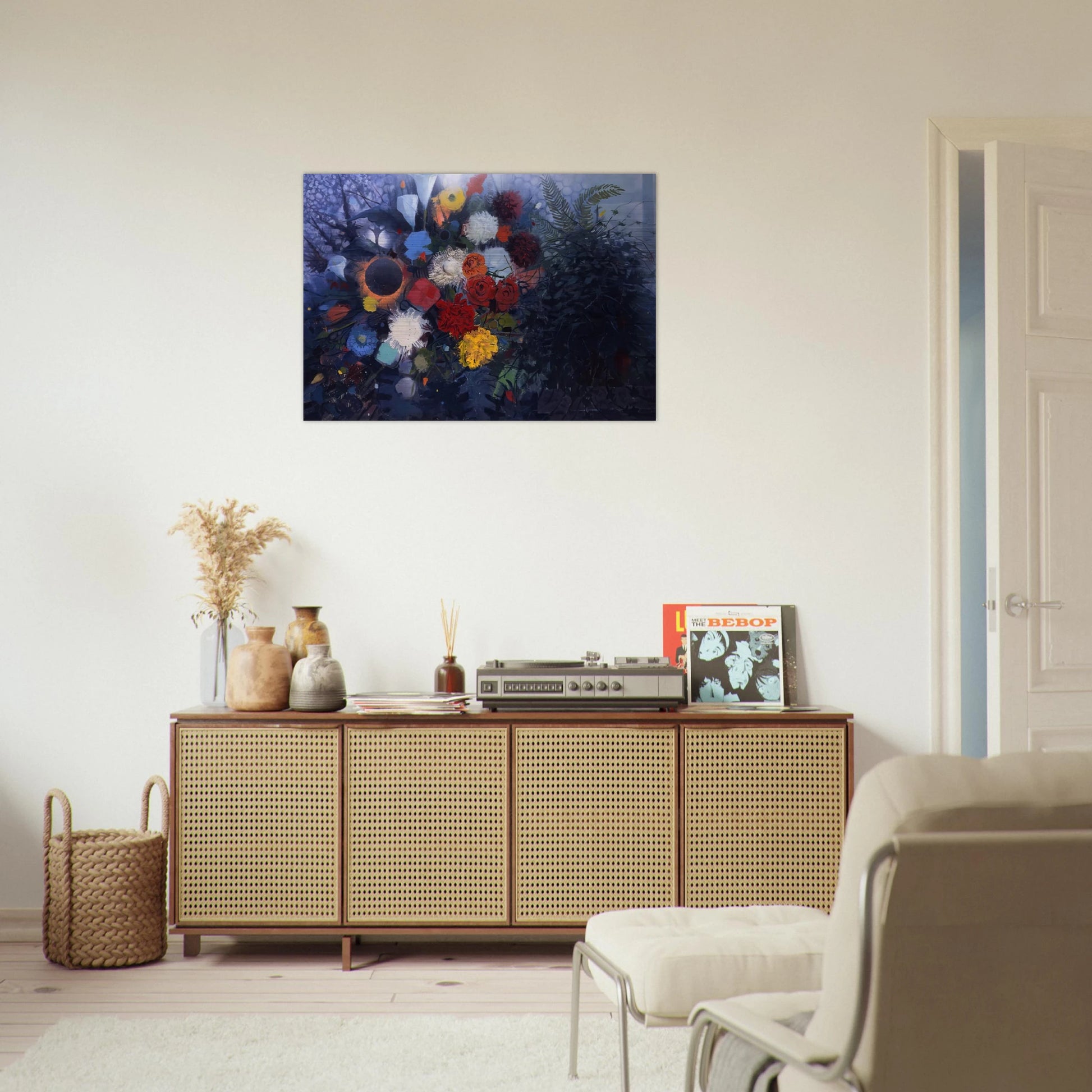 Flowers No. 1 - 1975 - Gebre Kristos Desta Brushed Aluminum Print - 70x100 cm / 28x40 inches | Gebre Kristos Desta Aluminum Print | Gebre Kristos Desta Prints