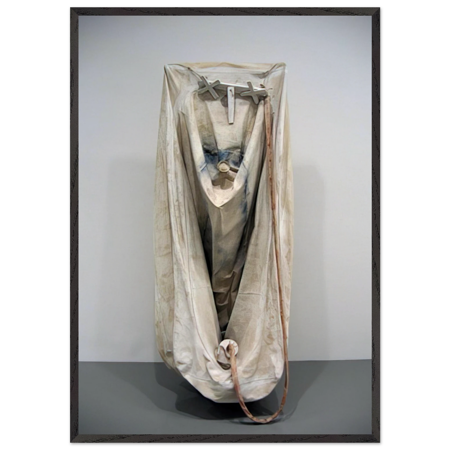 SOFT BATHTUB MODEL GHOST VERSION 1966 - Claes Oldenburg 70x100 cm / 28x40 inches Framed Art Print – Black Wooden Frame