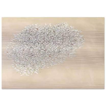 White Mass - 1980 - Robert Goodnough Brushed Aluminum Print - 70x100 cm / 28x40 inches | Robert Goodnough Aluminum Print | Robert Goodnough Prints