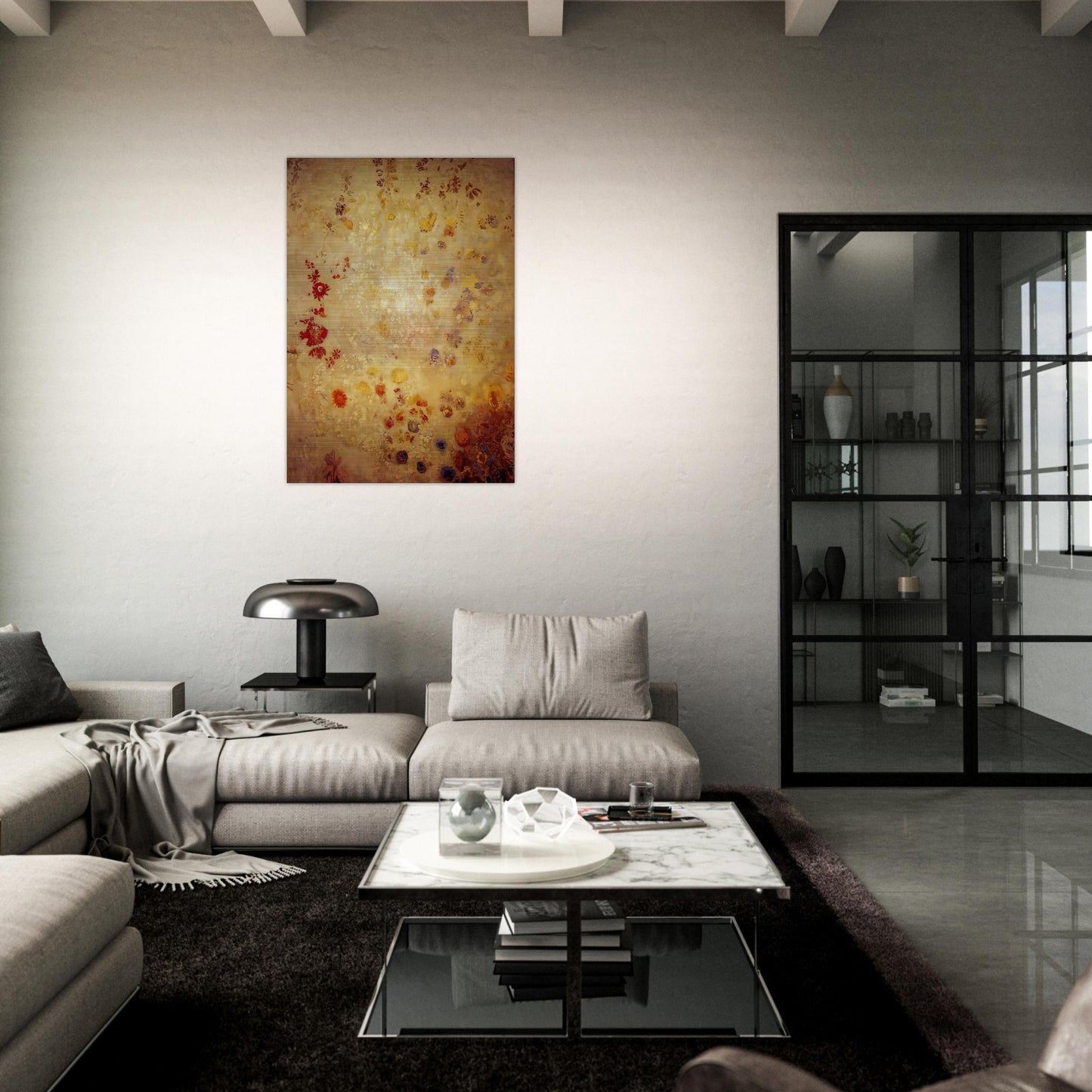 DECORATIVE PANEL 1 - Odilon Redon Brushed Aluminum Print - 70x100 cm / 28x40 inches | Odilon Redon Aluminum Print | Odilon Redon Prints