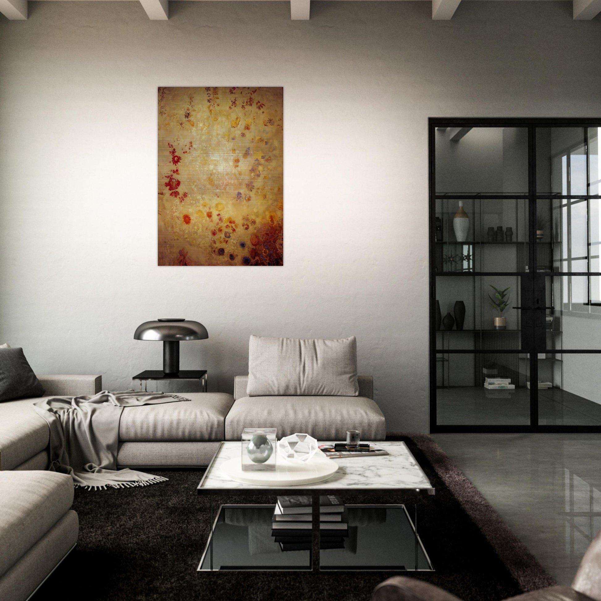 DECORATIVE PANEL 1 - Odilon Redon Brushed Aluminum Print - 70x100 cm / 28x40 inches | Odilon Redon Aluminum Print | Odilon Redon Prints