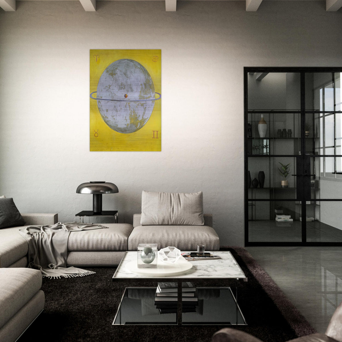 THE DOVE NR 12 1915 - Hilma af Klint Brushed Aluminum Print - 70x100 cm / 28x40 inches | Hilma af Klint Aluminum Print | Hilma af Klint Prints
