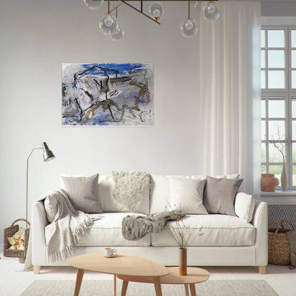 GE-11 - 1997 - Emil Schumacher Brushed Aluminum Print - 70x100 cm / 28x40 inches | Emil Schumacher Aluminum Print | Emil Schumacher Prints