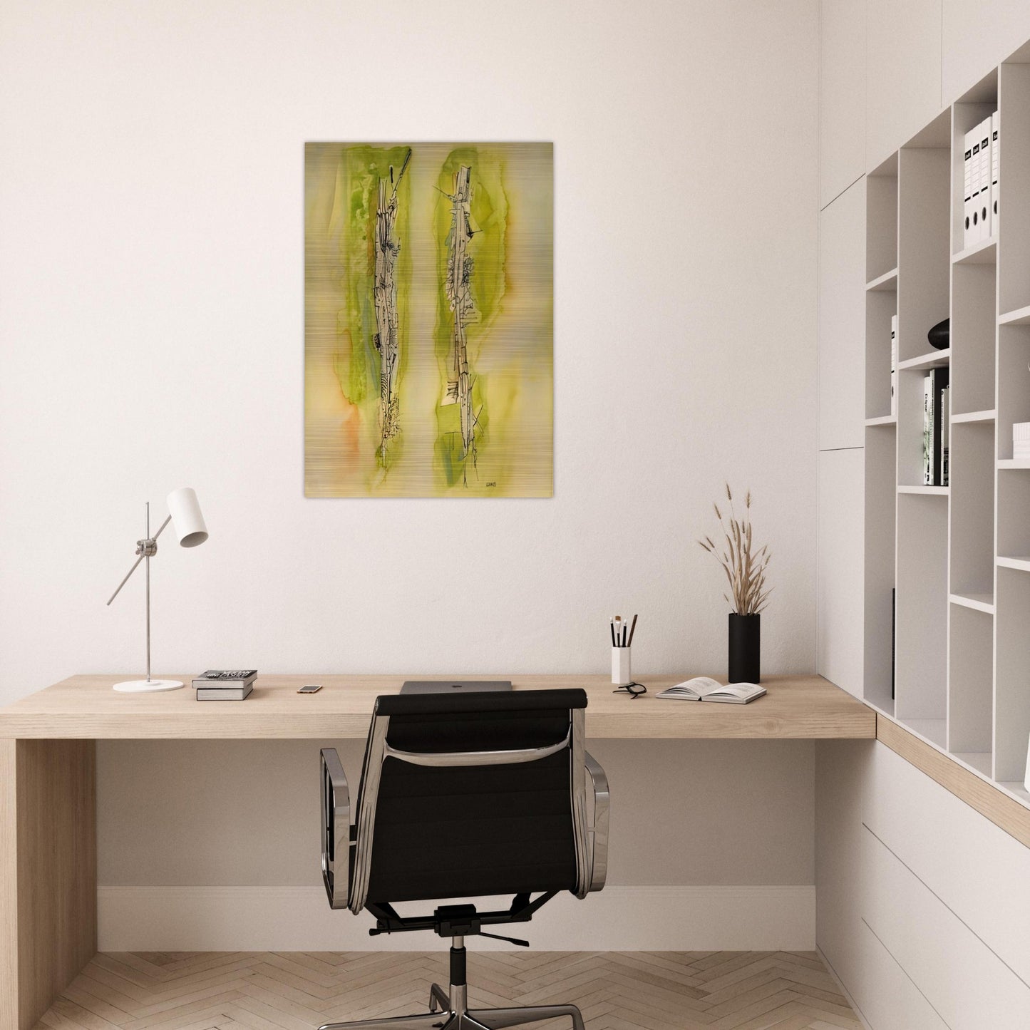 Untitled - 1940 - Wols Brushed Aluminum Print - 70x100 cm / 28x40 inches | Wols Aluminum Print | Wols Prints