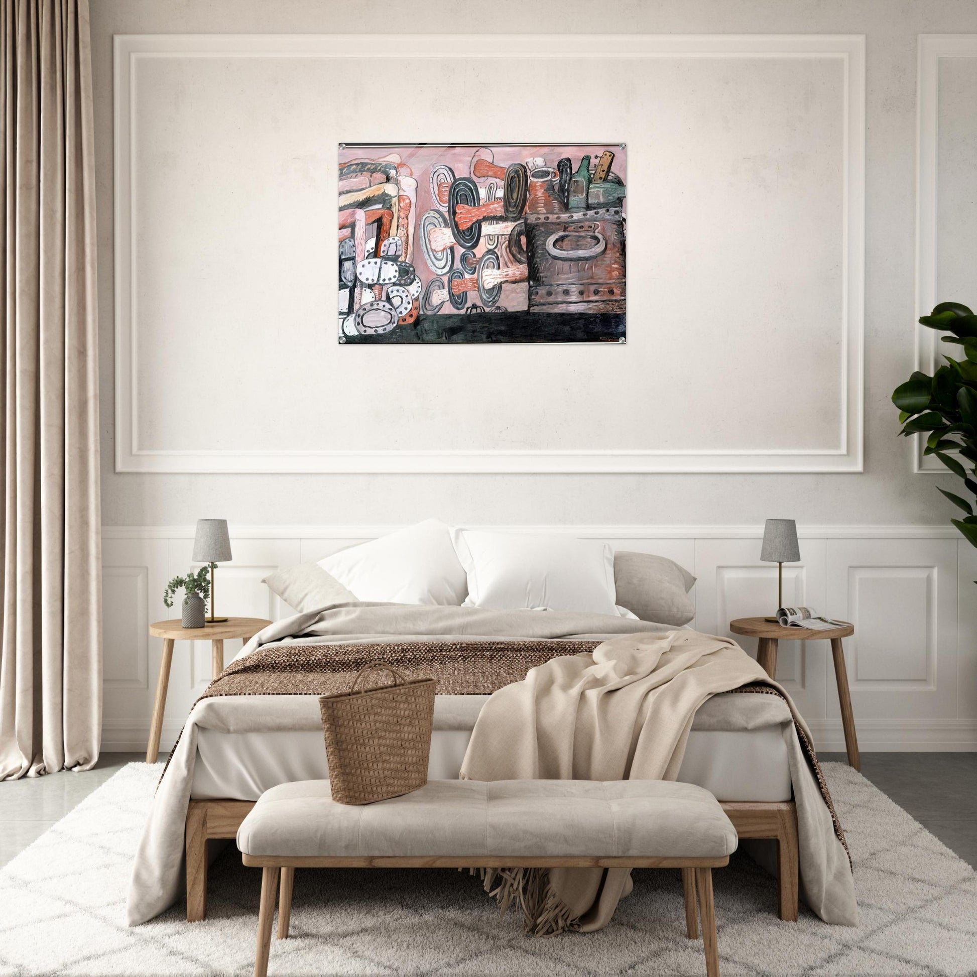 THE STREET 1977 - Philip Guston Acrylic Print - 70x100 cm / 28x40″ inches