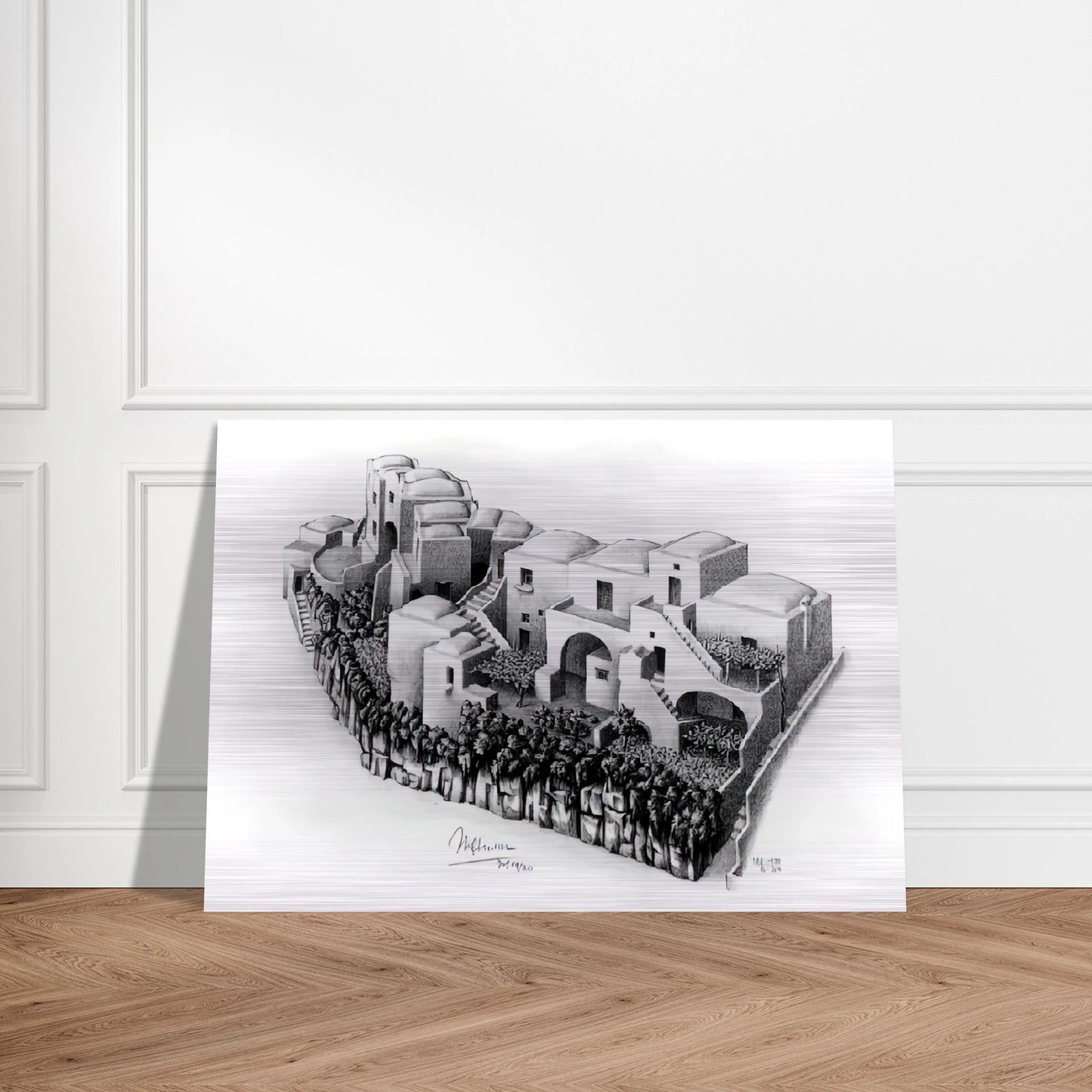 ESCHER (24) - MC Escher Brushed Aluminum Print - 70x100 cm / 28x40 inches | MC Escher Aluminum Print | MC Escher Prints