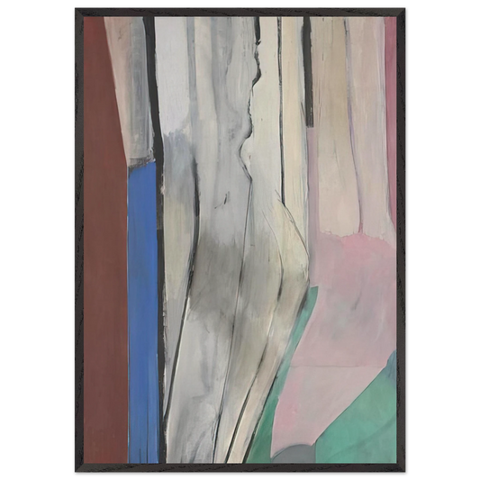 Ocean Park 6 - Richard Diebenkorn 70x100 cm / 28x40 inches Framed Art Print – Black Wooden Frame