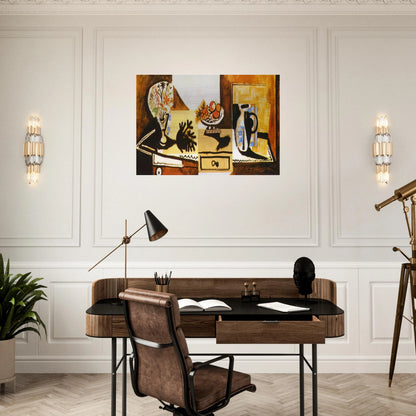 Still life on the dresser - Pablo Picasso Brushed Aluminum Print - 70x100 cm / 28x40 inches | Pablo Picasso Aluminum Print | Pablo Picasso Prints
