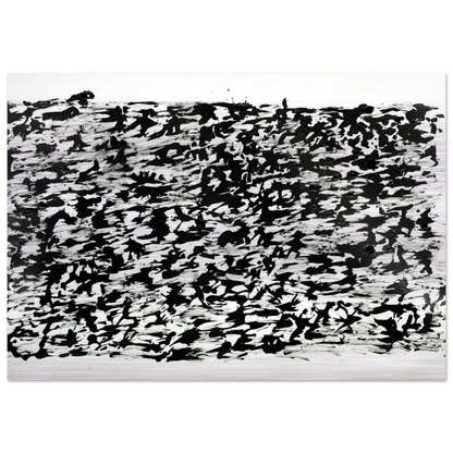 Untitled Chinese Ink Drawing - 1961 - Henri Michaux Brushed Aluminum Print - 70x100 cm / 28x40 inches | Henri Michaux Aluminum Print | Henri Michaux Prints