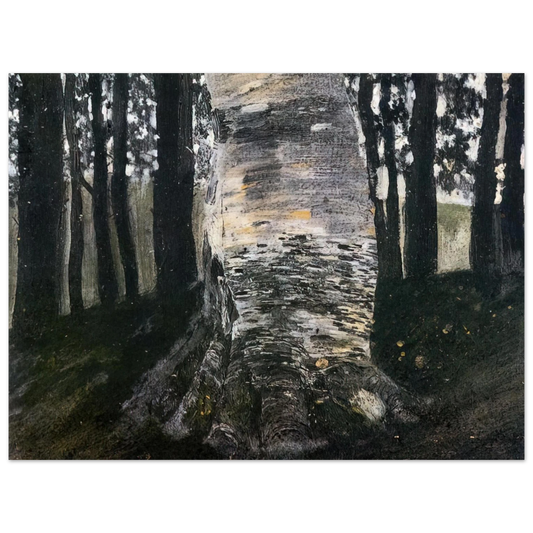 Gustav Klimt - BIRCH IN A FOREST  75x100 cm / 30x40inches Fine Art Poster