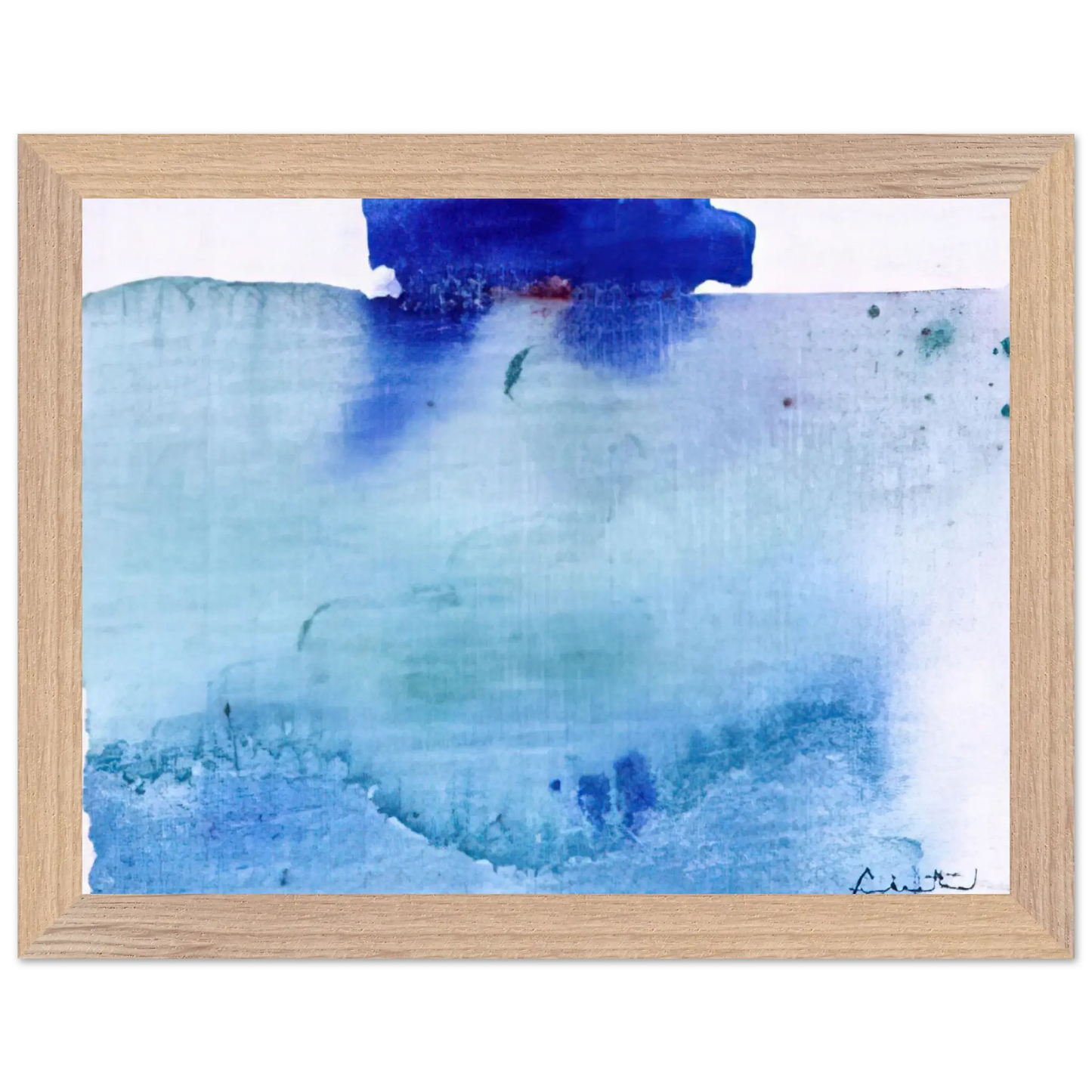 Helen Frankenthaler - Untitled - 1982 Wall art - 30x45 cm / 12x18 inches - Premium Wooden Framed Poster With Fine Art Paper - White frame