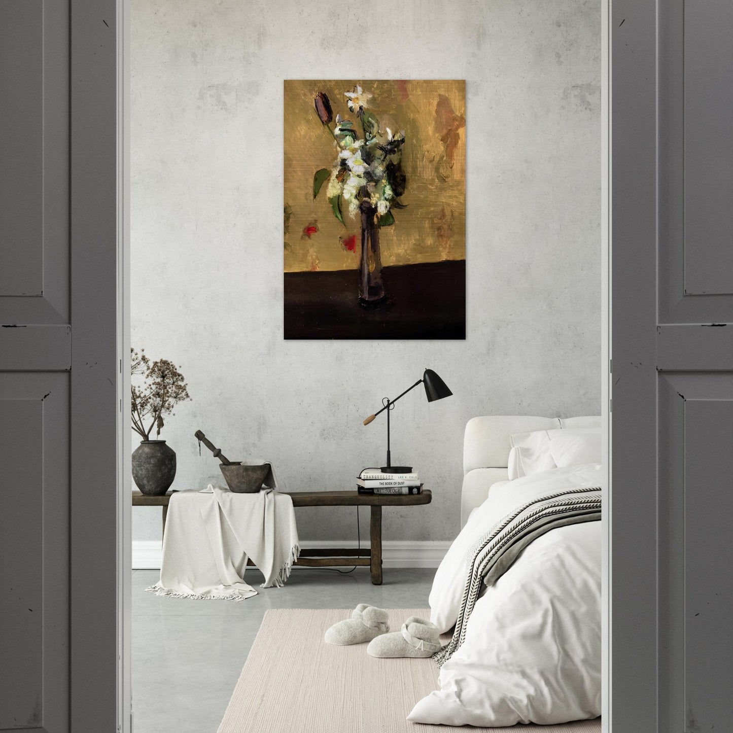 BOUQUET OF FLOWERS IN A CRYSTAL VASE 1902 - Henri Matisse Brushed Aluminum Print - 70x100 cm / 28x40 inches | Henri Matisse Aluminum Print | Henri Matisse Prints