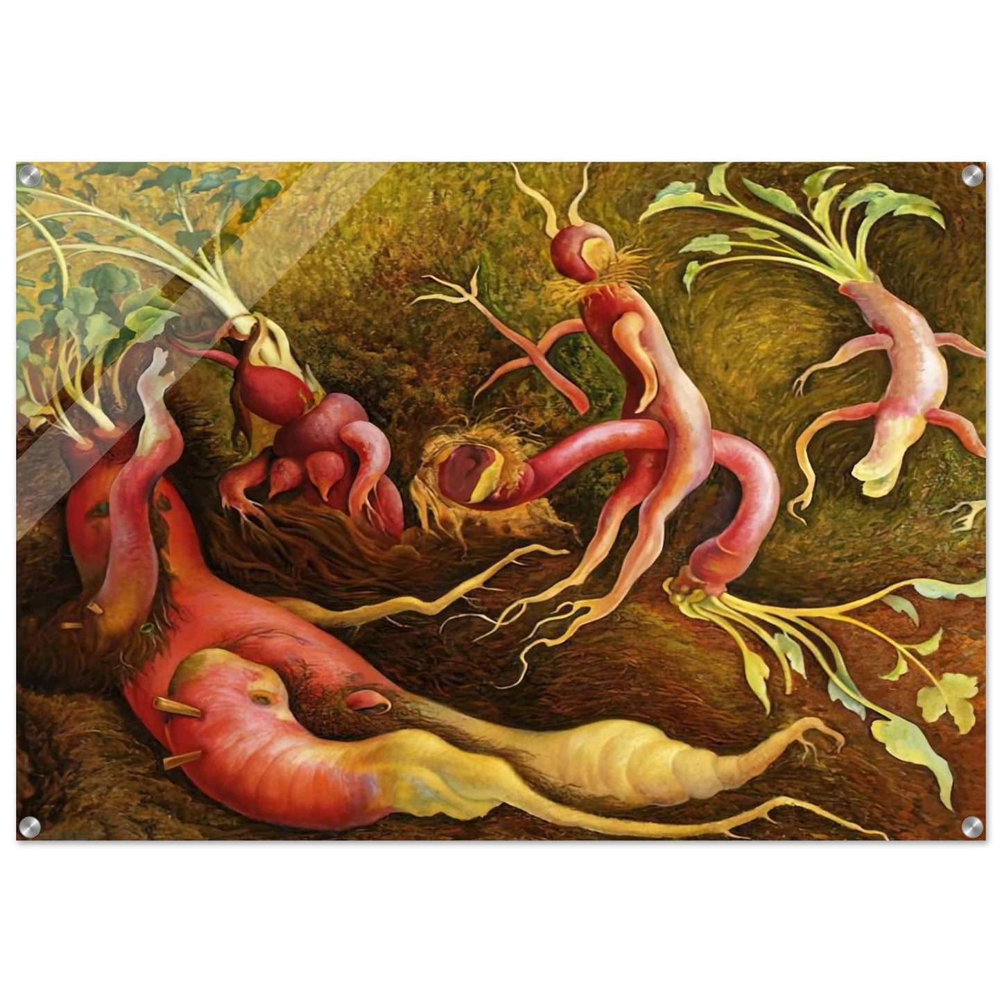 THE TENPTATIONS OF SAINT ANTONY 1947 - Diego Rivera Acrylic Print - 70x100 cm / 28x40″ inches | Diego Rivera Wall Art | Diego Rivera Prints